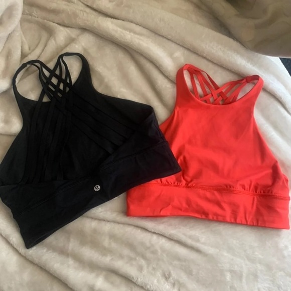 Lululemon free to be moved high neck brace red 10 - Picture 5 of 9